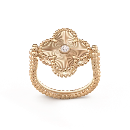 [Rose Tomorrow]CLOVER RIVERSIBLE ROSE GOLD RING