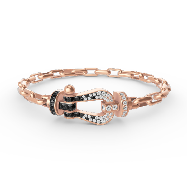 [Rose Tomorrow]FORCE LARGE HORSESHOE CLASP  METAL BRACELET