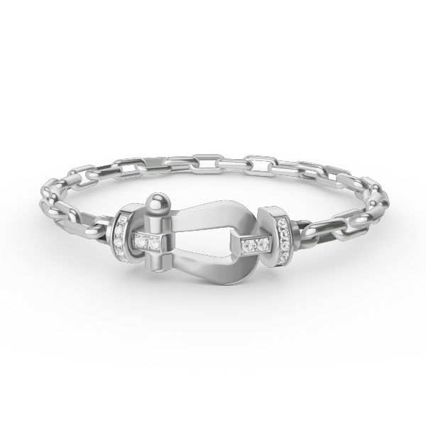 [Rose Tomorrow]FORCE LARGE HORSESHOE CLASP  METAL BRACELET