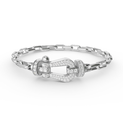 [Rose Tomorrow]FORCE LARGE HORSESHOE CLASP  METAL BRACELET