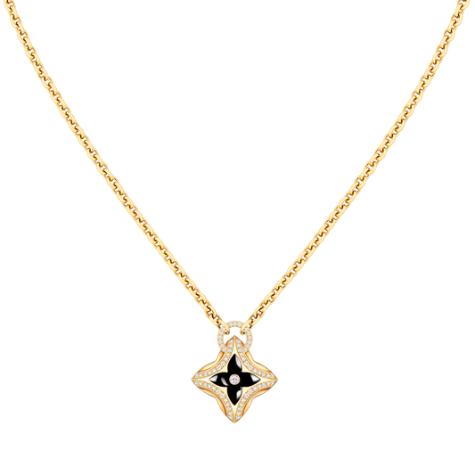 [Rose Tomorrow]STAR PEDANT PINK GOLD DIAMOND NECKLACE