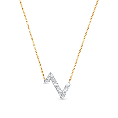 [Rose Tomorrow]VOLT SILVER DIAMOND PEDANT NECKLACE