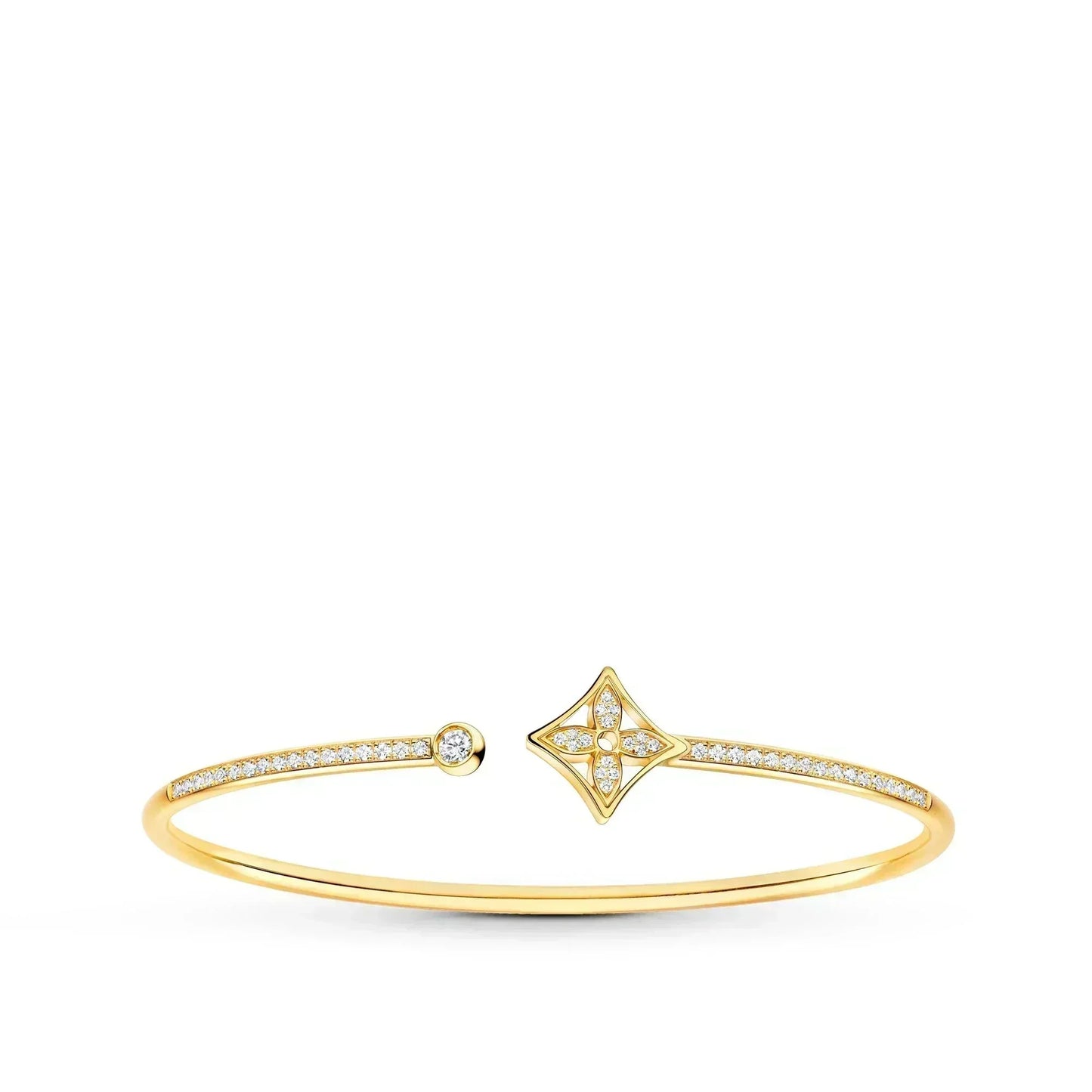 [Rose Tomorrow] IDYLLE GOLD OPEN BRACELET DIAMOND PAVED