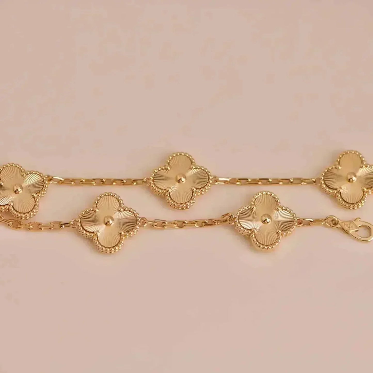 [💎ROSE💎]CLOVER 5 FLOWERS LASER BRACELET