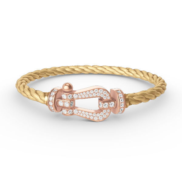 [Rose Tomorrow]FORCE LARGE HORSESHOE FULL DIAMOND BRACELET ROSE GOLD