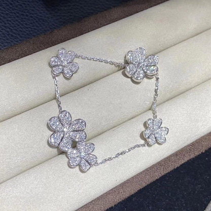 [Rose Tomorrow]FRIVOLE SILVER 5 FLOWERS BRACELET