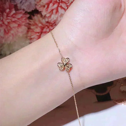 [Rose Tomorrow]FRIVOLE GOLD FLOWER DIAMOND BRACELET