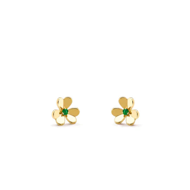 [Rose Tomorrow]FRIVOLE  FLOWER MALACHITE EARRINGS