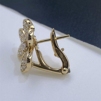 [Rose Tomorrow]FRIVOLE GOLD FLOWER DIAMOND EARRINGS