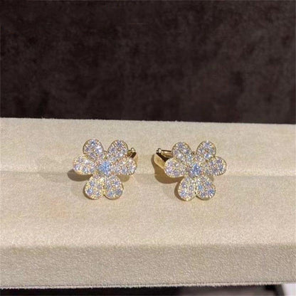 [Rose Tomorrow]FRIVOLE GOLD FLOWER DIAMOND EARRINGS