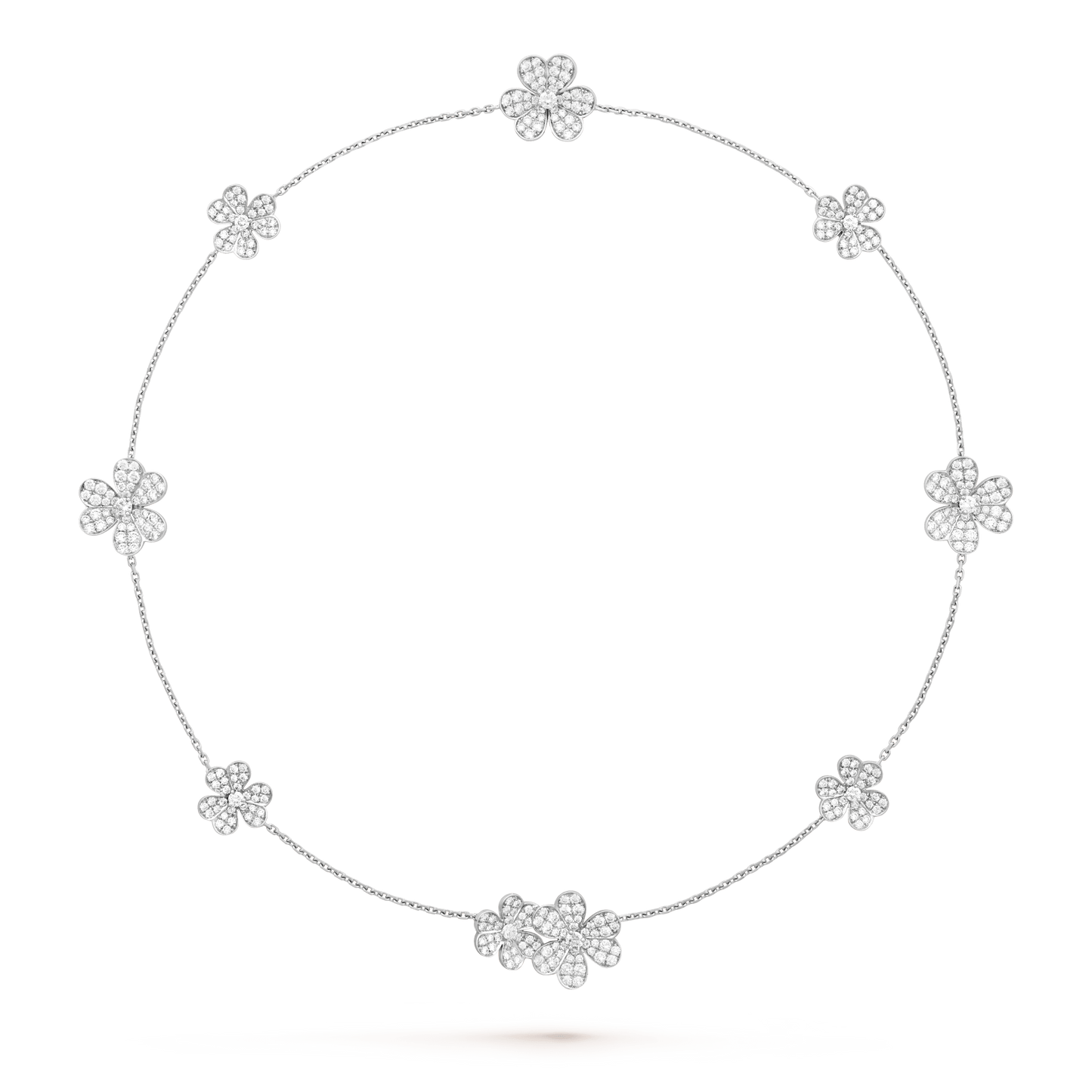 [Rose Tomorrow]FRIVOLE SILVER 9 FLOWERS NECKLACE