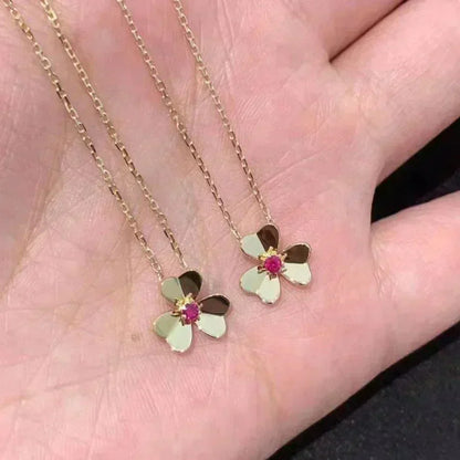 [Rose Tomorrow]FRIVOLE GOLD FLOWER NECKLACE