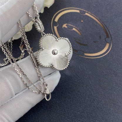 [Rose Tomorrow]CLOVER 25MM SILVER BIG CLOVER NECKLACE