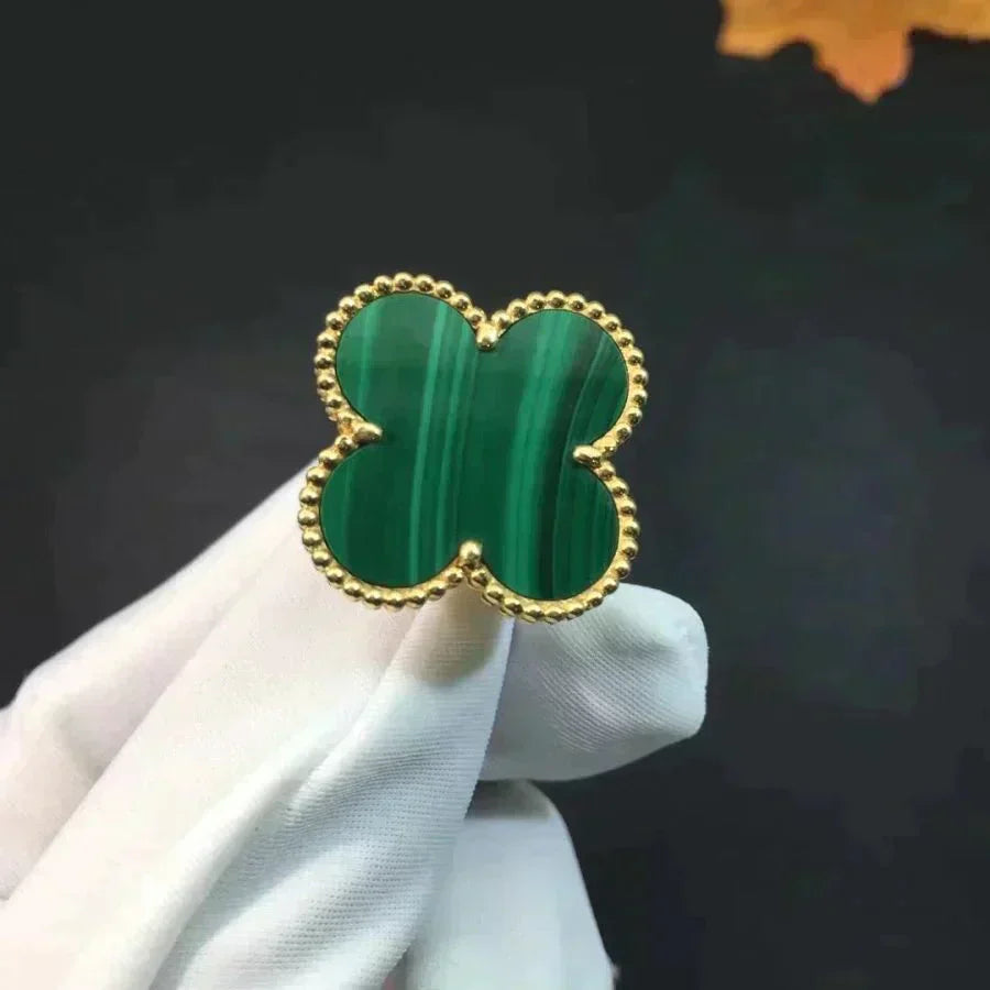 [Rose Tomorrow]CLOVER MALACHITE RING