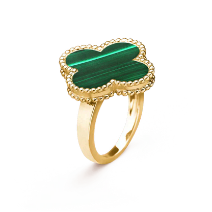 [Rose Tomorrow]CLOVER MALACHITE RING