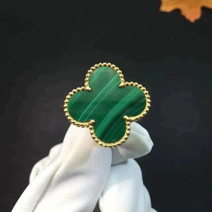 [Rose Tomorrow]CLOVER MALACHITE RING