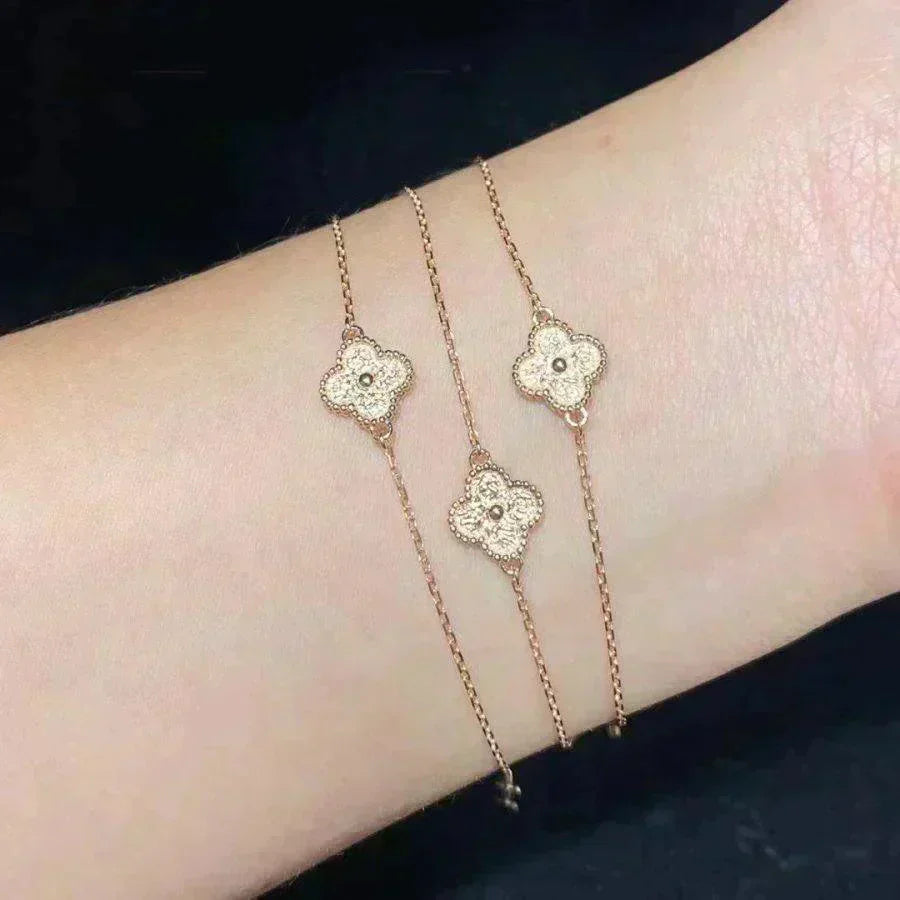 [Rose Tomorrow]CLOVER SINGLE FLOWER BRACELET