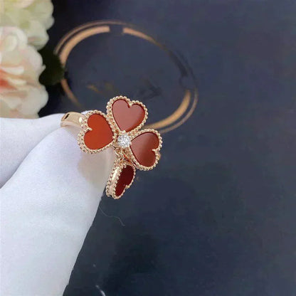 [Rose Tomorrow]SWEET CLOVER CARNELIAN RING