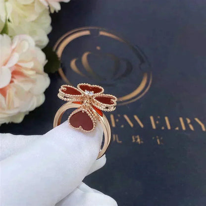 [Rose Tomorrow]SWEET CLOVER CARNELIAN RING