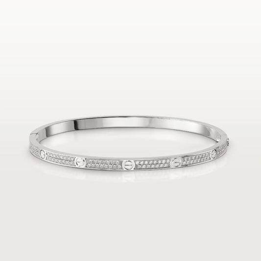 [Rose Tomorrow]LOVE BRACELET 3.65MM DIAMOND-PAVED SILVER