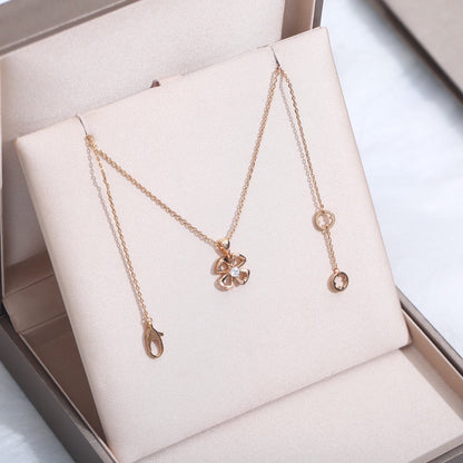 [Rose Tomorrow]FIOREVER NECKLACE DIAMOND CENTER