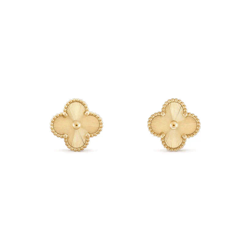 [Rose Tomorrow]CLOVER MEDIUM 1 MOTIFS LASER EARRINGS