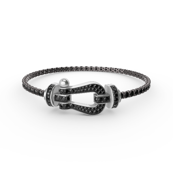 [Rose Tomorrow]FORCE  LARGE HORSESHOE FULL DIAMOND TENNIS BRACELET